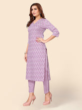 Printed Cotton Kurta Set
